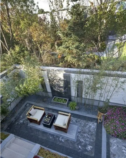 40平米院子景观设计,景观设计,小院子设计,40平米下沉式庭院设计效果